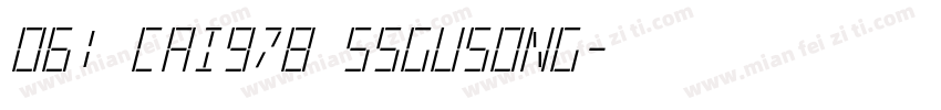 061 cai978 SSGuSong字体转换